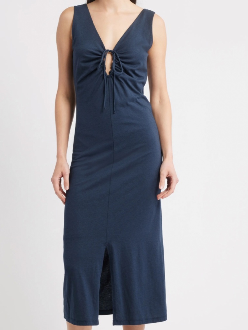 Nation LTD Gracie Tank Dress Sz XL dark Navy classy elegant style